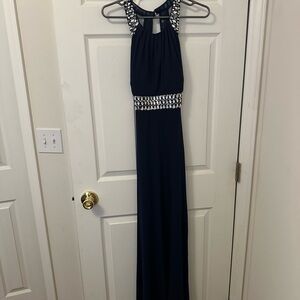 Navy Evening/Formal Beaded Dress